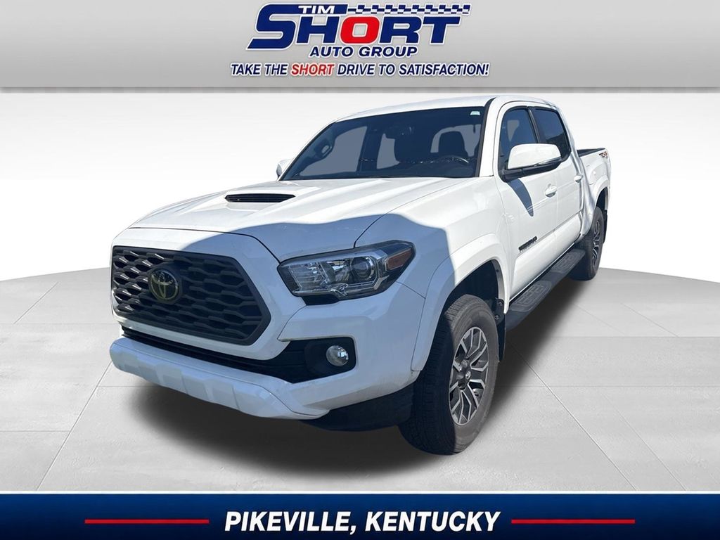 Super White 2021 Toyota Tacoma Pickup Truck Four-Wheel Drive 6-Speed Automatic