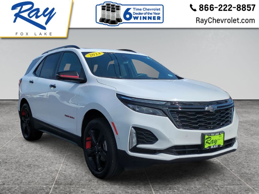 Summit White 2024 Chevrolet Equinox SUV / Crossover Four-Wheel Drive 6-Speed Automatic Overdrive