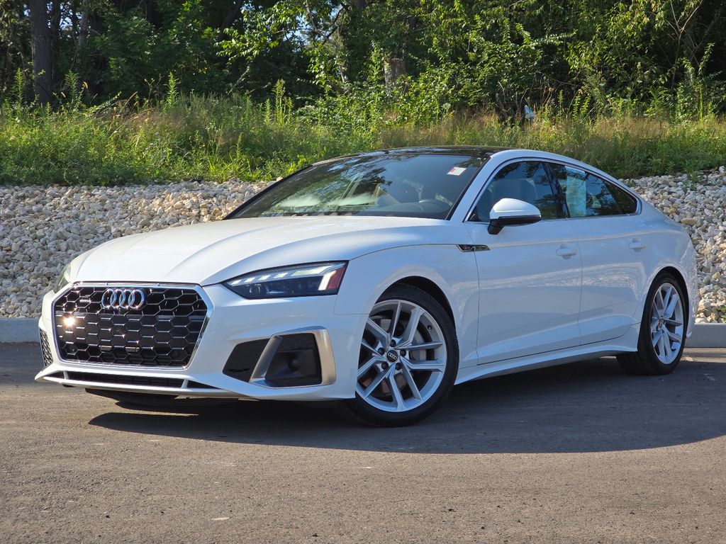 Ibis White 2023 Audi A5 Sportback Sedan All-Wheel Drive 7-Speed Automatic