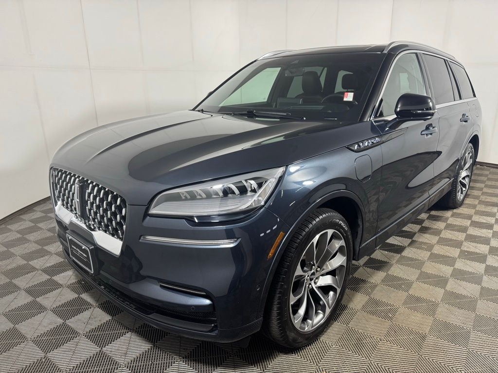 Flight Blue Metallic Clearcoat 2023 Lincoln Aviator Grand Touring AWD SUV / Crossover All-Wheel Drive Automatic