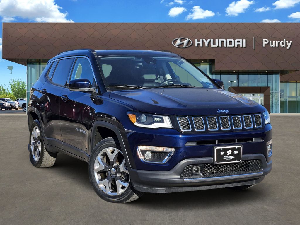Jazz Blue Pearlcoat 2018 Jeep Compass Limited 4WD SUV / Crossover Four-Wheel Drive 9-Speed Automatic