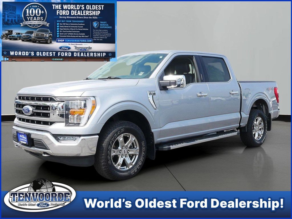 Silver Metallic 2021 Ford F-150 Pickup Truck Four-Wheel Drive Automatic