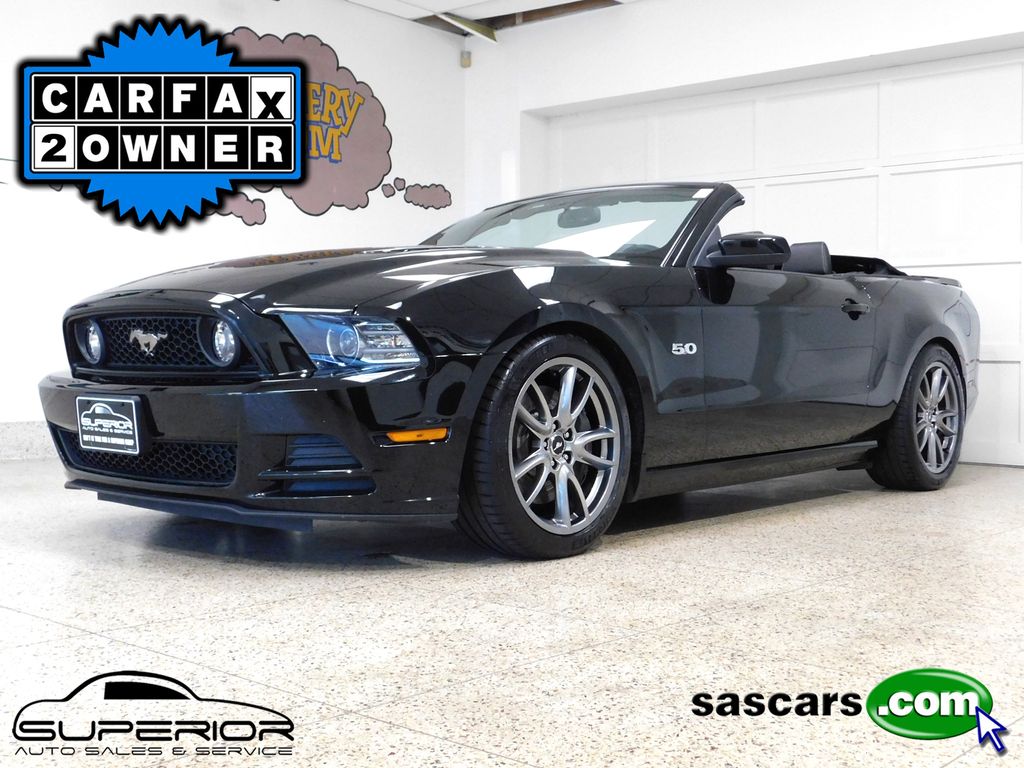 Black 2014 Ford Mustang Convertible Rear-Wheel Drive 6-Speed Manual