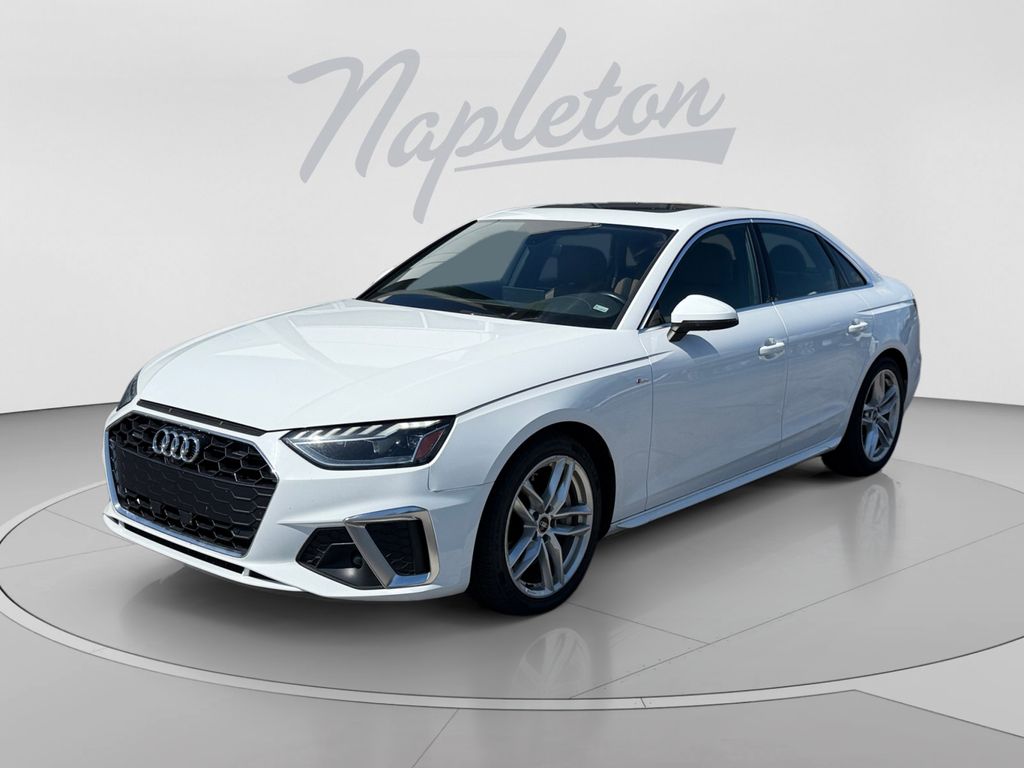 Arkona White 2024 Audi A4 Sedan All-Wheel Drive 7-Speed Automatic