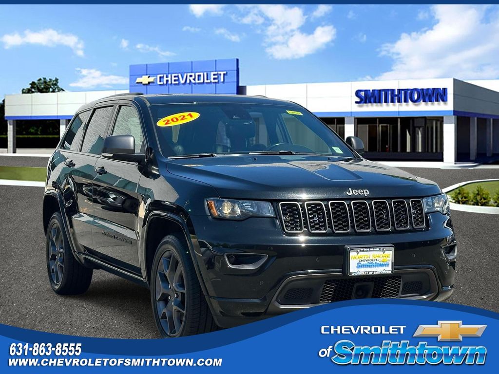 Diamond Black Crystal Pearlcoat 2021 Jeep Grand Cherokee 80th Anniversary Edition 4WD SUV / Crossover Four-Wheel Drive 8-Speed Automatic
