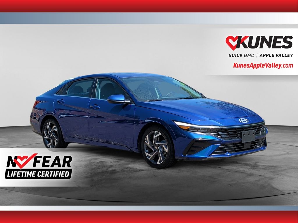 Intense Blue 2025 Hyundai Elantra Sedan Front-Wheel Drive Continuously Variable Transmission