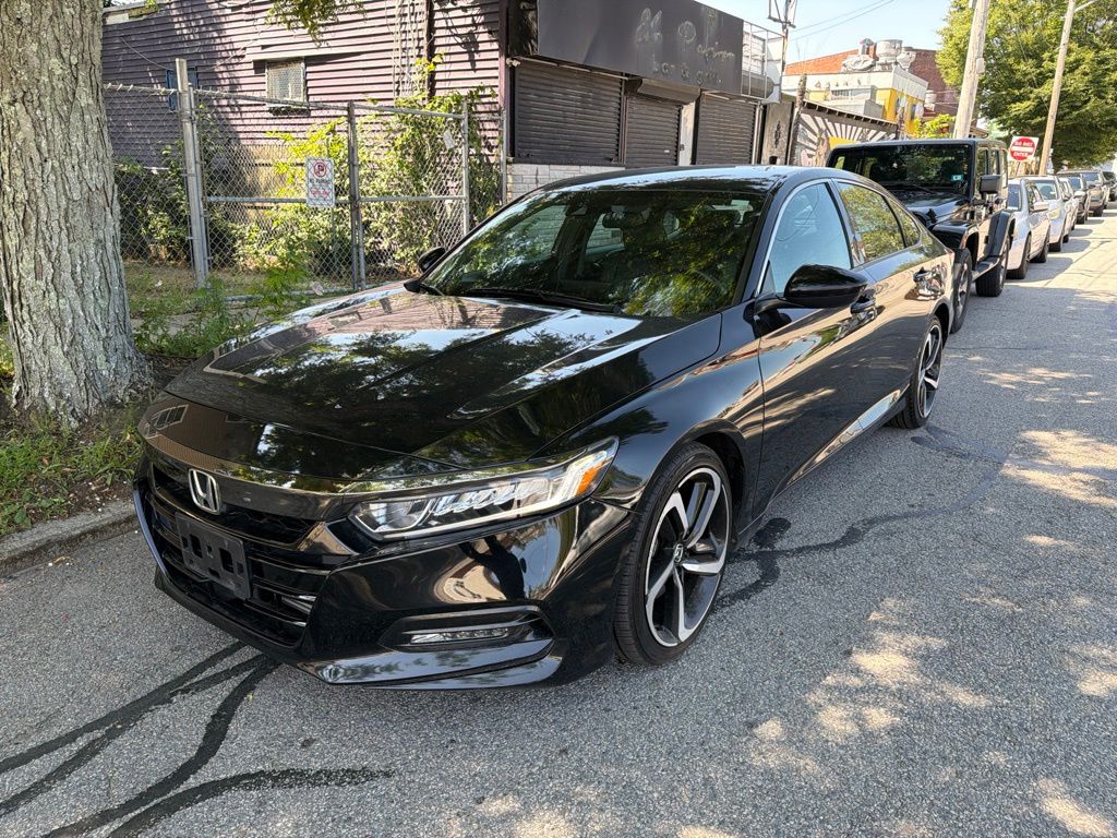 Black 2018 Honda Accord Sedan Front-Wheel Drive Continuously Variable Transmission