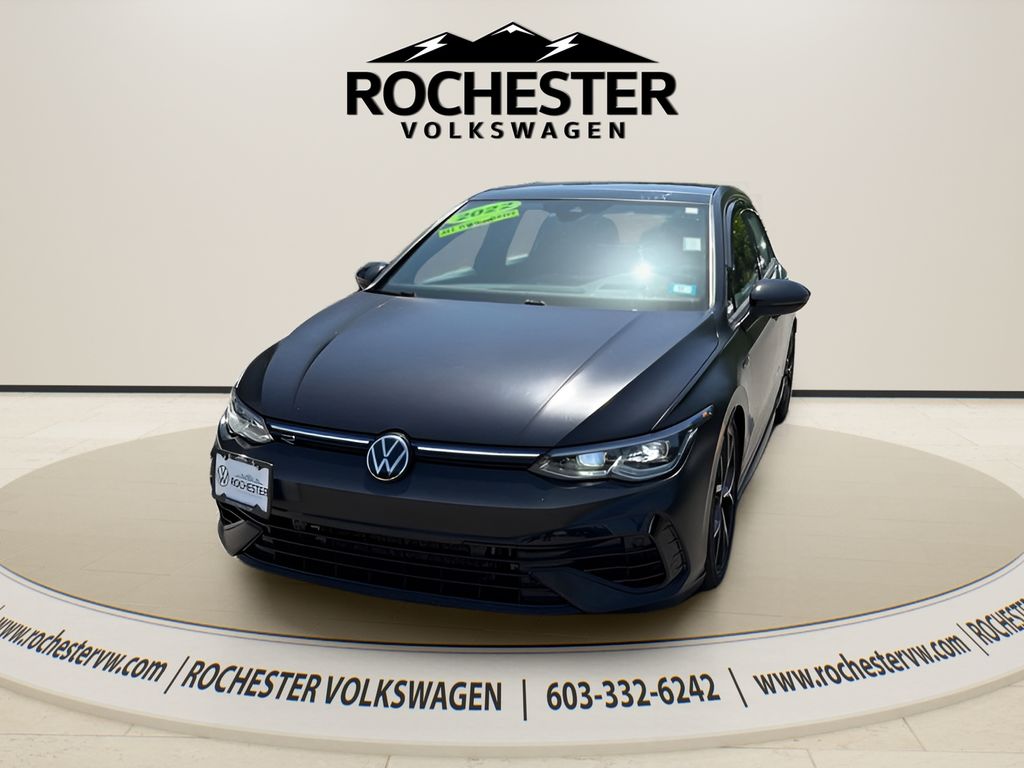 Black 2022 Volkswagen Golf R Hatchback All-Wheel Drive 7-Speed Dual Clutch