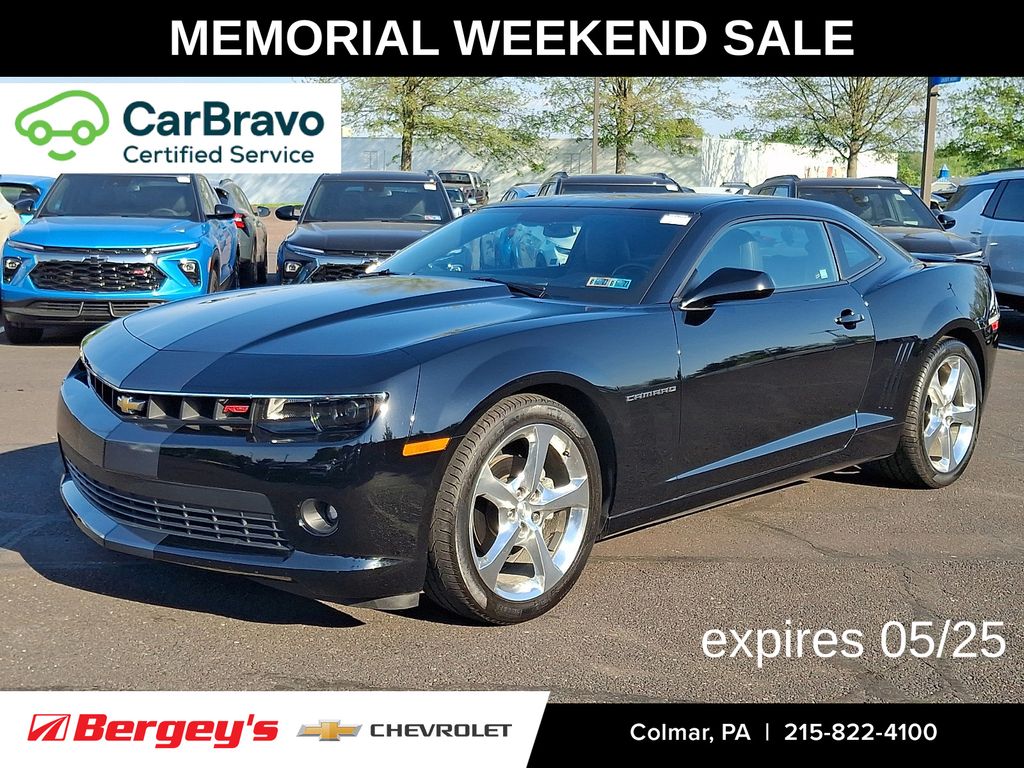 Black 2015 Chevrolet Camaro 2LT Coupe RWD Coupe Rear-Wheel Drive 6-Speed Automatic