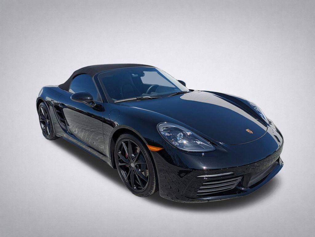 Black 2025 Porsche 718 Boxster RWD Convertible Rear-Wheel Drive 7-Speed Automatic