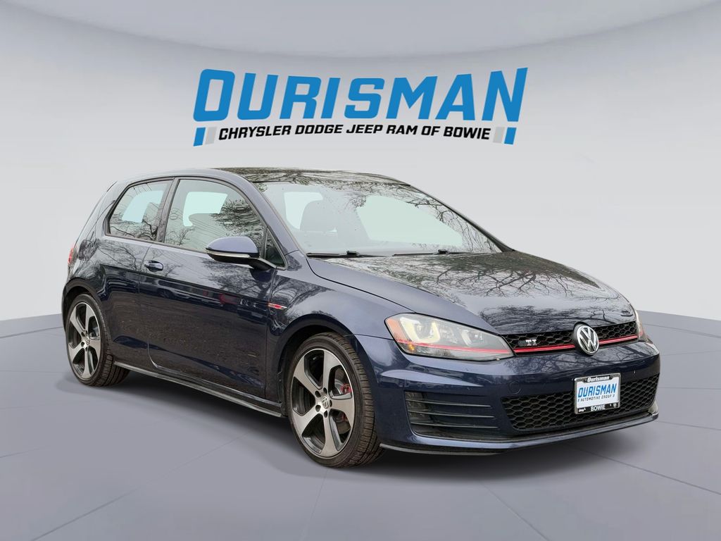 Night Blue Metallic 2015 Volkswagen Golf GTI 2.0T SE 2-Door FWD Hatchback Front-Wheel Drive 6-Speed Manual