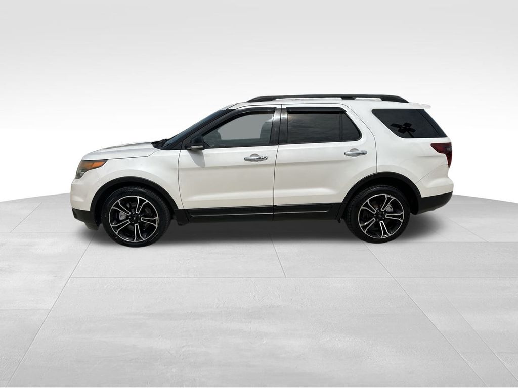2014 White Platinum Clearcoat Metallic Ford Explorer Sport 4X4 SUV