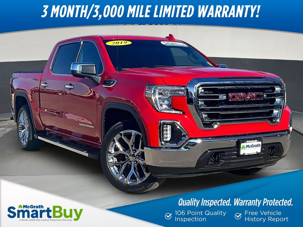 Cardinal Red 2019 GMC Sierra 1500 Pickup Truck Four-Wheel Drive 8-Speed Automatic
