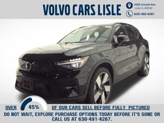 Onyx Black Metallic 2023 Volvo XC40 Recharge Twin Ultimate eAWD SUV / Crossover All-Wheel Drive 1-Speed Automatic