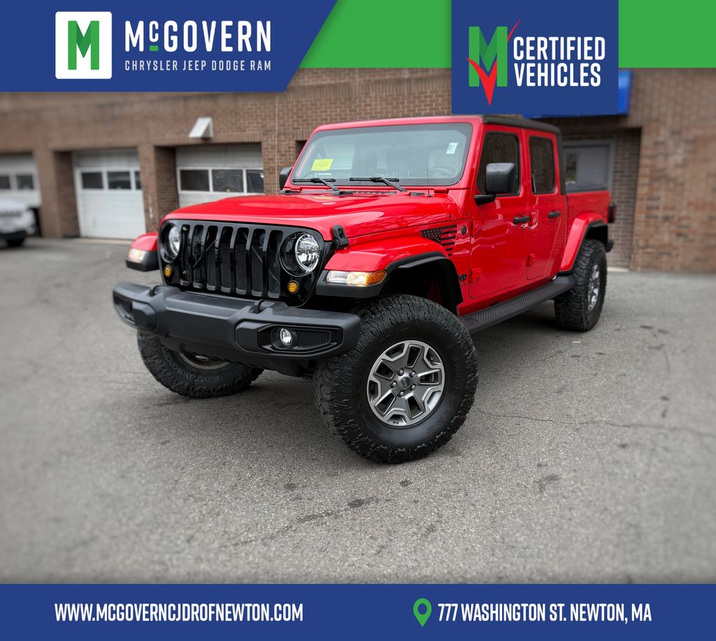 Firecracker Red Clearcoat 2022 Jeep Gladiator Altitude Crew Cab 4WD Pickup Truck Four-Wheel Drive 8-Speed Automatic