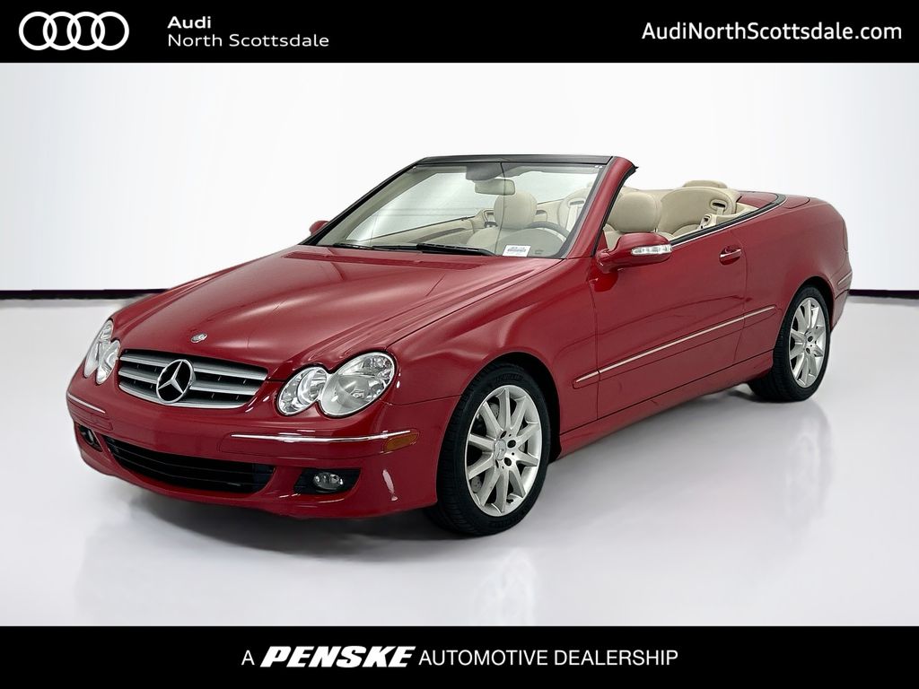 Storm Red Metallic 2007 Mercedes-Benz CLK 350 Cabriolet Convertible Rear-Wheel Drive 7-Speed Automatic Overdrive