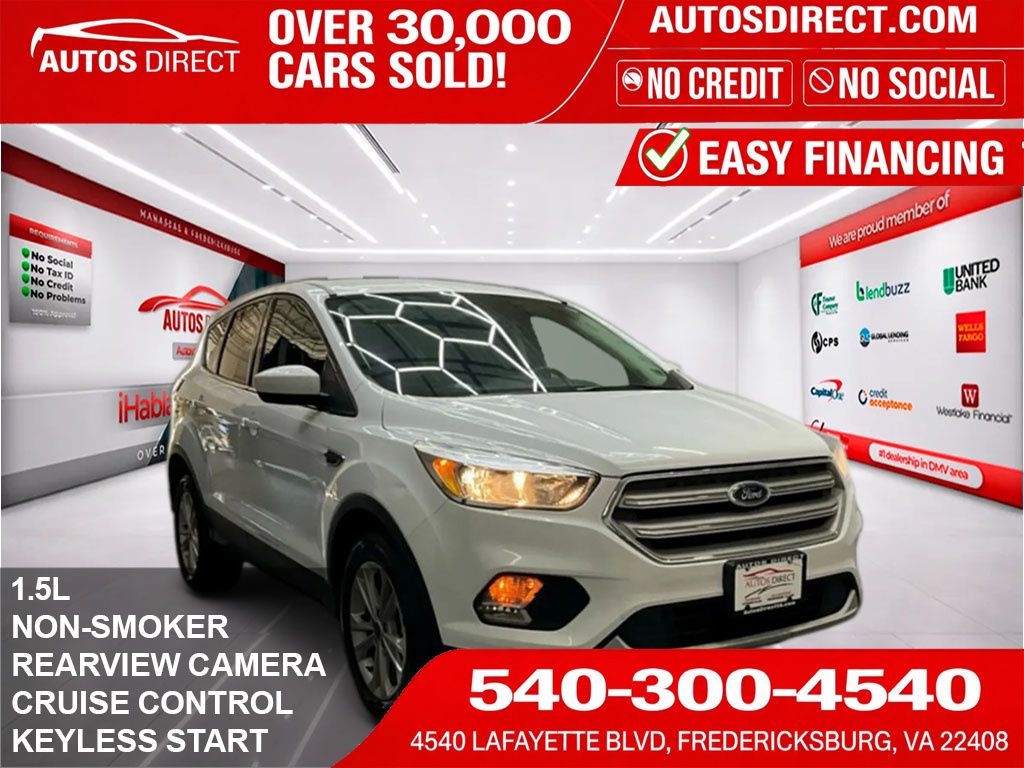 Oxford White 2019 Ford Escape SE AWD SUV / Crossover All-Wheel Drive 6-Speed Automatic