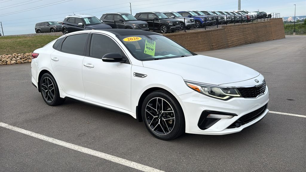 Snow White Pearl 2020 Kia Optima Sedan 6-Speed Automatic