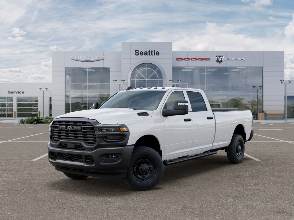 Bright White Clearcoat 2026 RAM 2500 Tradesman Crew Cab LB 4WD Pickup Truck Four-Wheel Drive 8-Speed Automatic