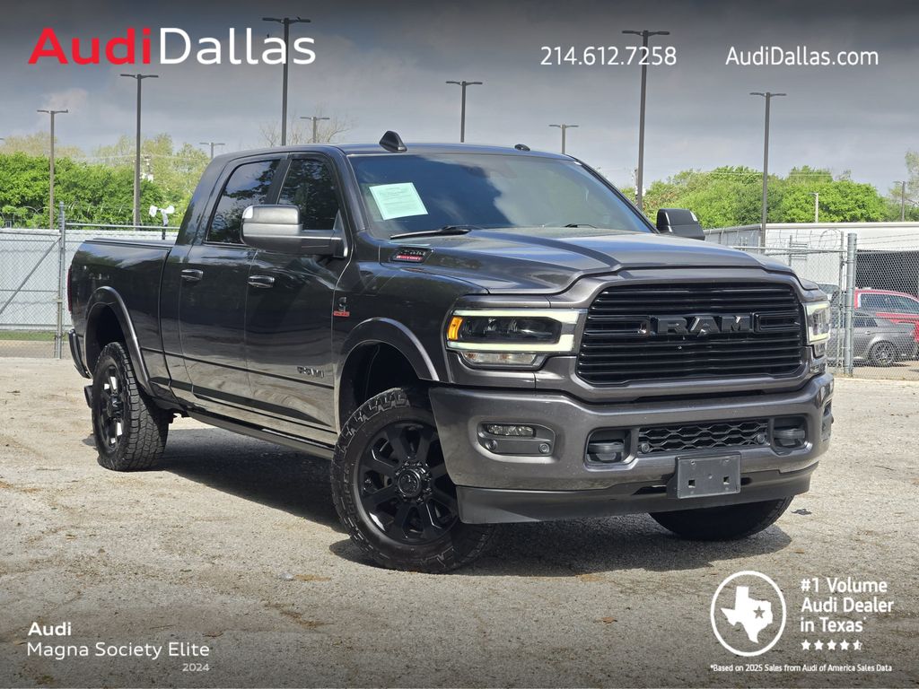 Gray (Granite Crystal Metallic Clearcoat) 2021 RAM 2500 Laramie Mega Cab 4WD Pickup Truck Four-Wheel Drive 6-Speed Automatic