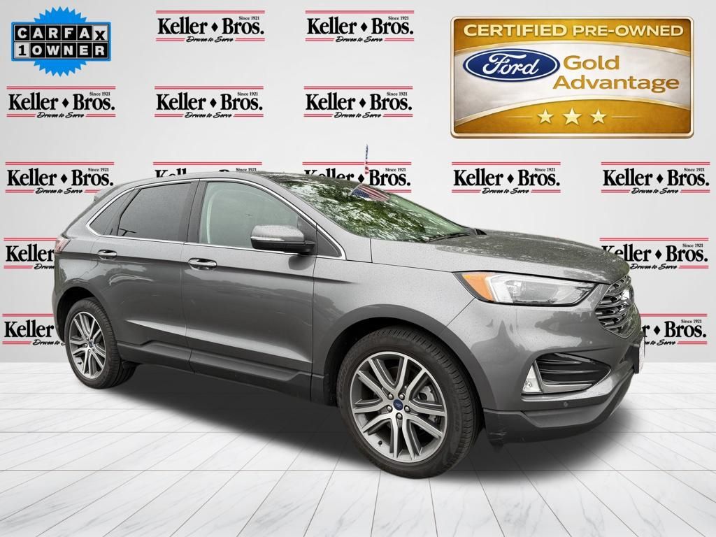 Carbonized Gray Metallic 2022 Ford Edge SUV / Crossover All-Wheel Drive 8-Speed Automatic