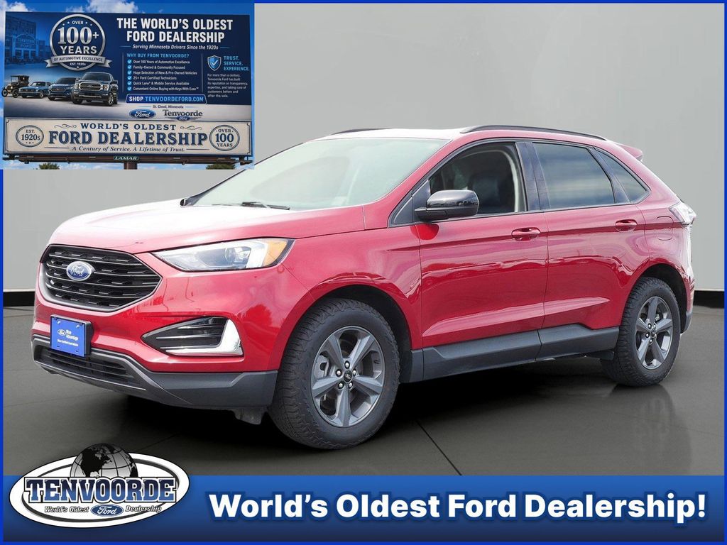 Red Metallic 2023 Ford Edge SUV / Crossover All-Wheel Drive 8-Speed Automatic
