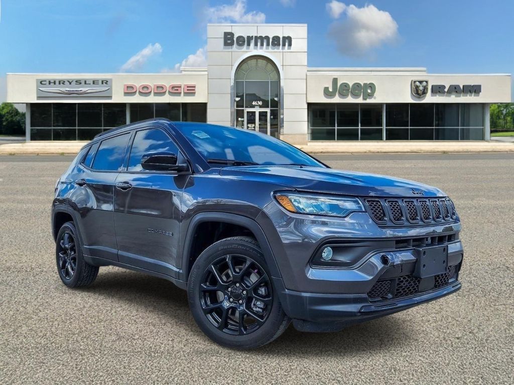 Gray (Granite Crystal Metallic Clearcoat) 2023 Jeep Compass Latitude 4WD SUV / Crossover Four-Wheel Drive 8-Speed Automatic