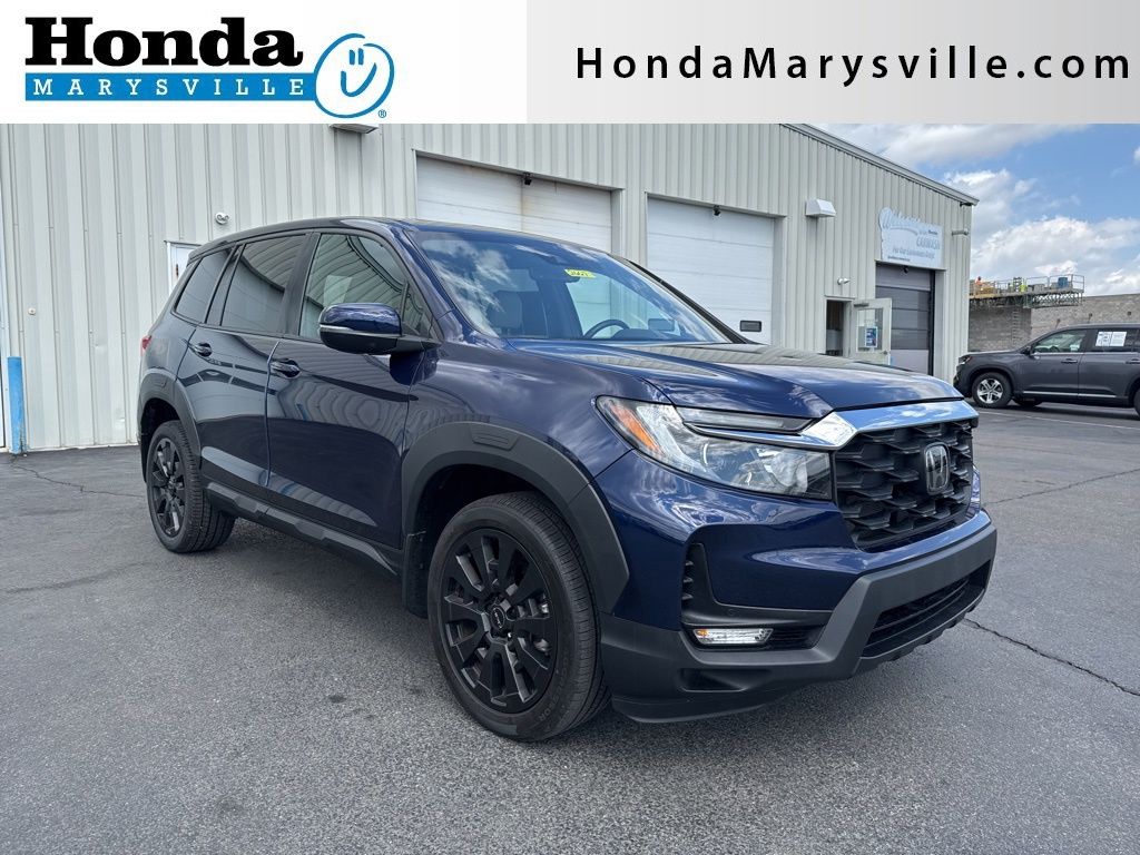 Black (Obsidian Blue Pearl) 2023 Honda Passport EX-L AWD SUV / Crossover All-Wheel Drive 9-Speed Automatic