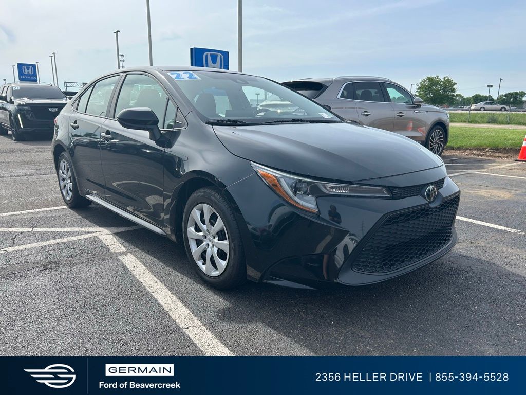 Black Sand Pearl 2022 Toyota Corolla LE FWD Sedan Front-Wheel Drive Continuously Variable Transmission
