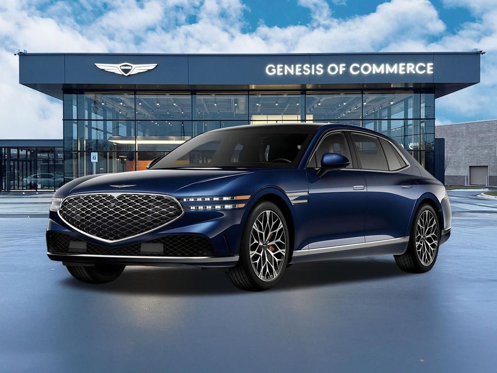Capri Blue 2026 Genesis G90 3.5T e-Supercharger AWD Sedan All-Wheel Drive 8-Speed Automatic
