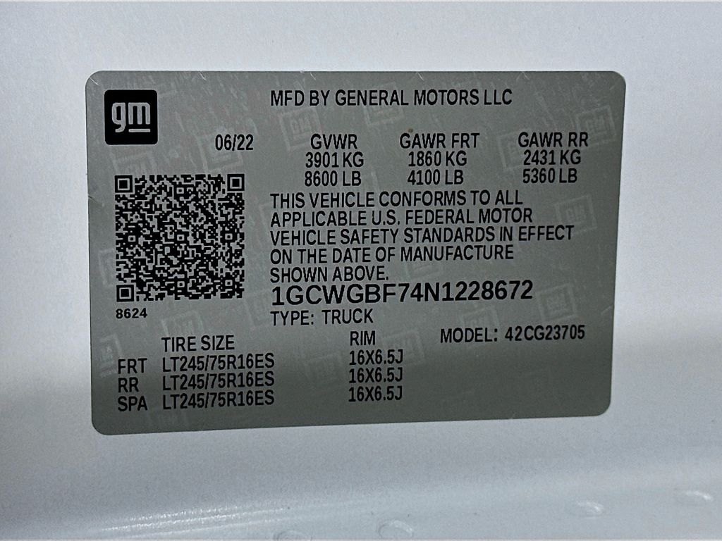 Used 2022 White Chevrolet Work Van image 34