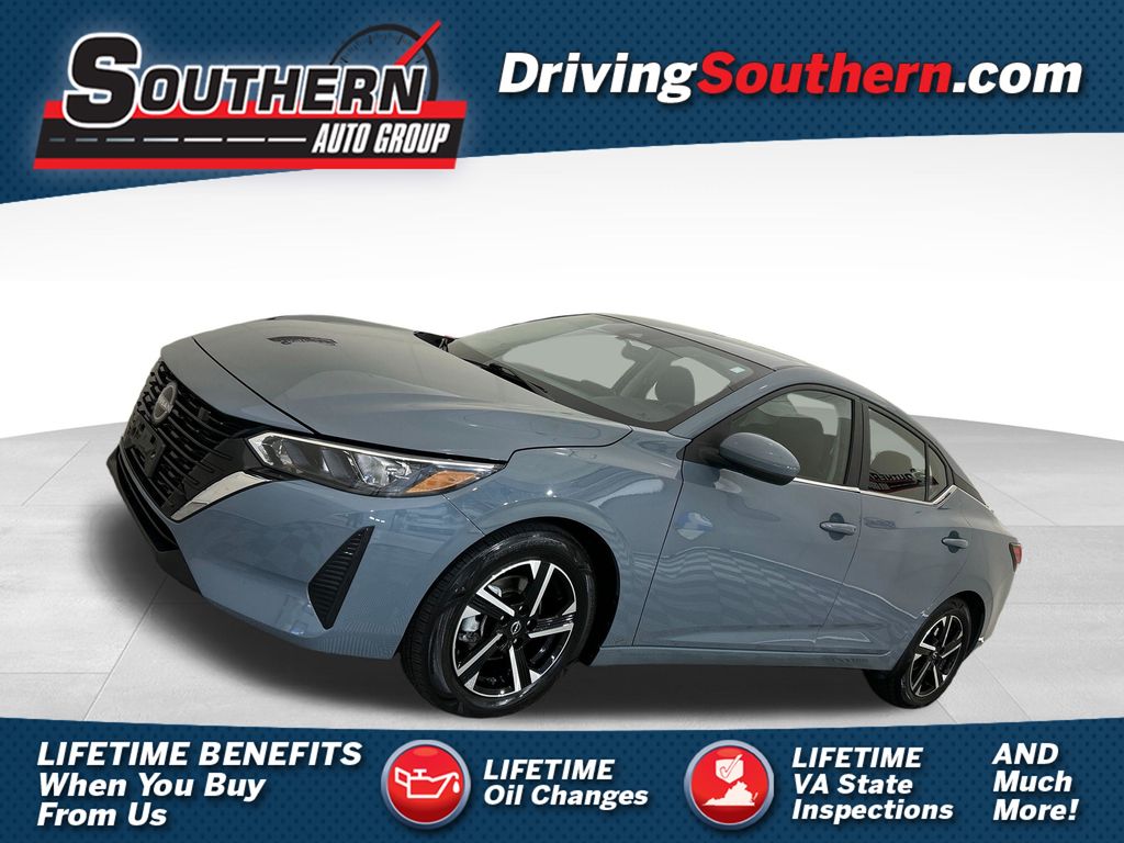 Atlantic Gray Metallic 2024 Nissan Sentra Sedan Front-Wheel Drive Continuously Variable Transmission