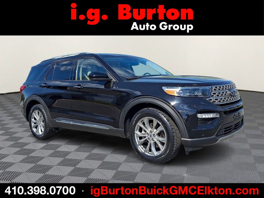 Black Metallic 2023 Ford Explorer Limited AWD SUV / Crossover All-Wheel Drive 10-Speed Automatic