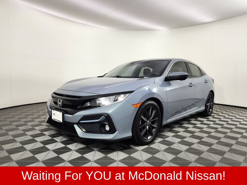 Sonic Gray Pearl 2021 Honda Civic Hatchback Hatchback Front-Wheel Drive Continuously Variable Transmission