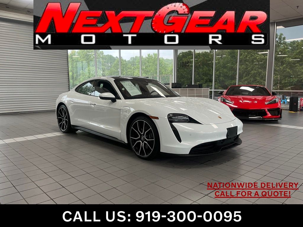 White 2022 Porsche Taycan Sedan Rear-Wheel Drive 2-Speed Automatic