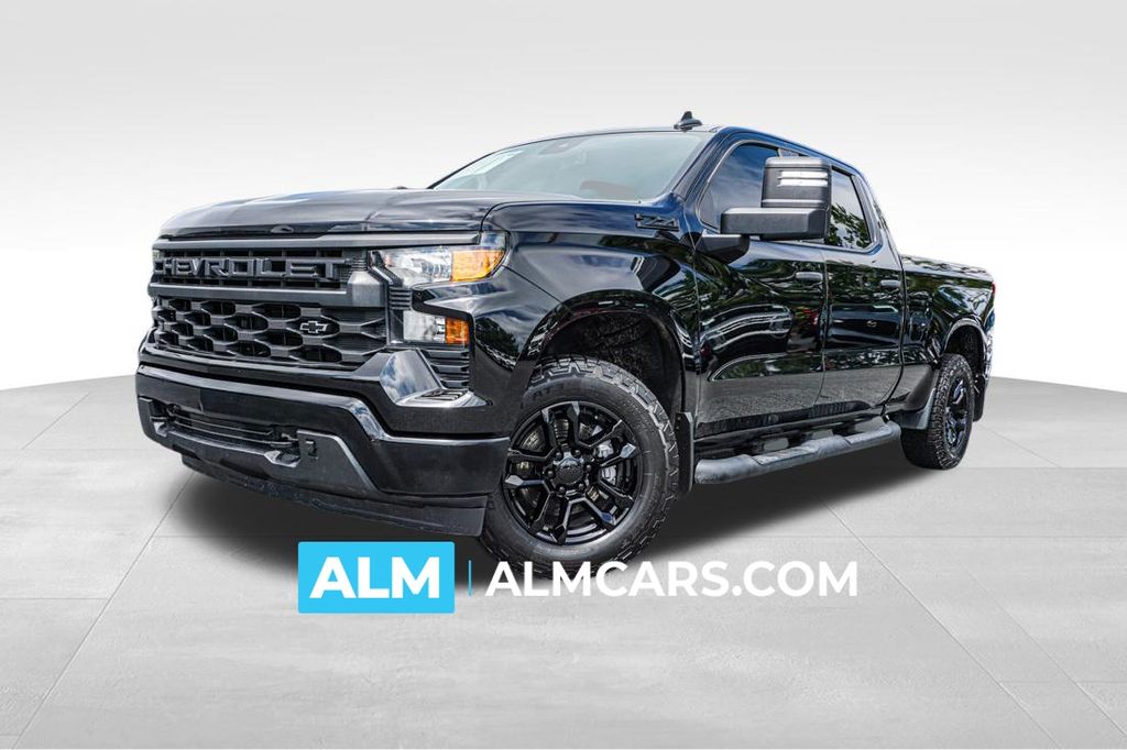 Black 2024 Chevrolet Silverado 1500 Pickup Truck Four-Wheel Drive Automatic