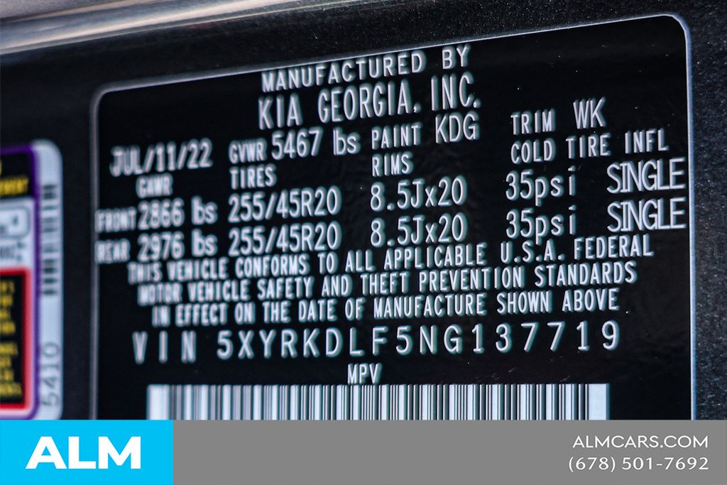 Used 2022 Gray Kia X-Line SX Prestige image 64