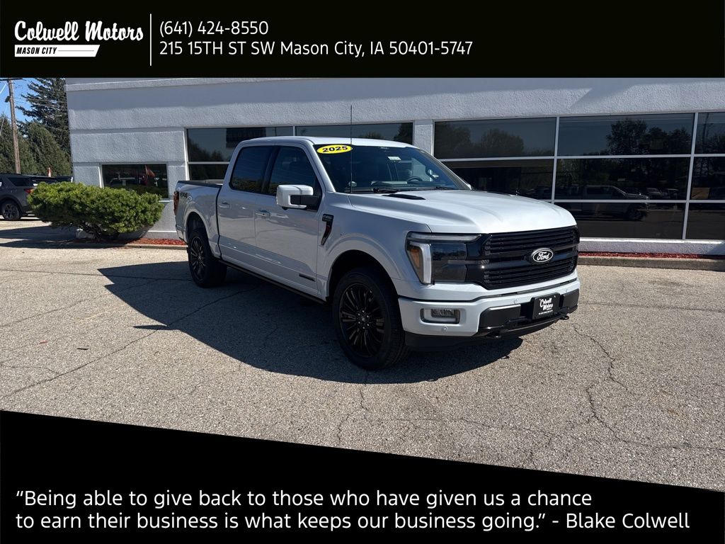 Space White Metallic 2025 Ford F-150 Pickup Truck Four-Wheel Drive Automatic