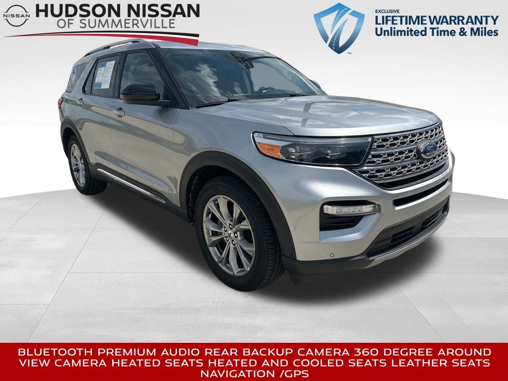 2023 Iconic Silver Metallic Ford Explorer Limited SUV