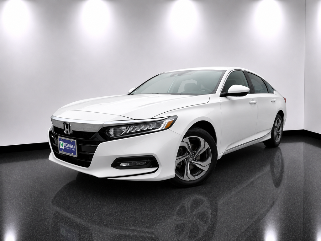 White 2020 Honda Accord Sedan Front-Wheel Drive Continuously Variable Transmission