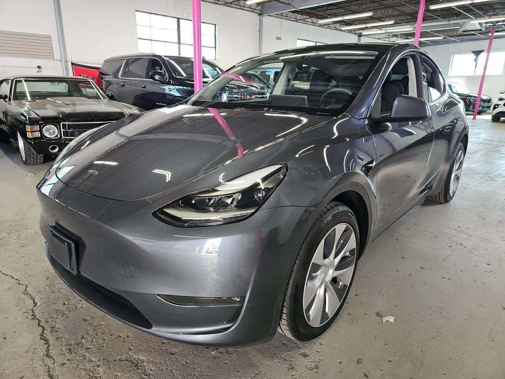 Gray 2023 Tesla Model Y Long Range AWD SUV / Crossover All-Wheel Drive 1-Speed Automatic