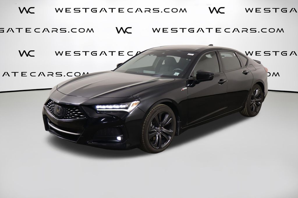 Fathom Blue Pearl 2021 Acura TLX Sedan Front-Wheel Drive Automatic