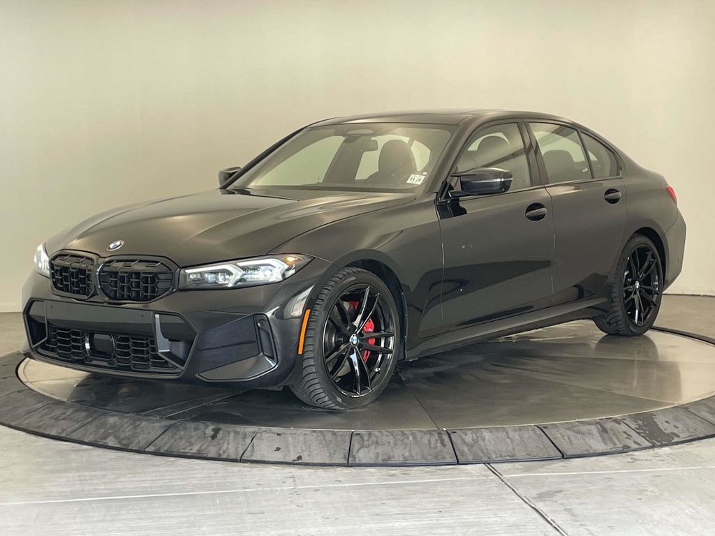 Black Sapphire Metallic 2024 BMW 3 Series Sedan All-Wheel Drive 8-Speed Automatic