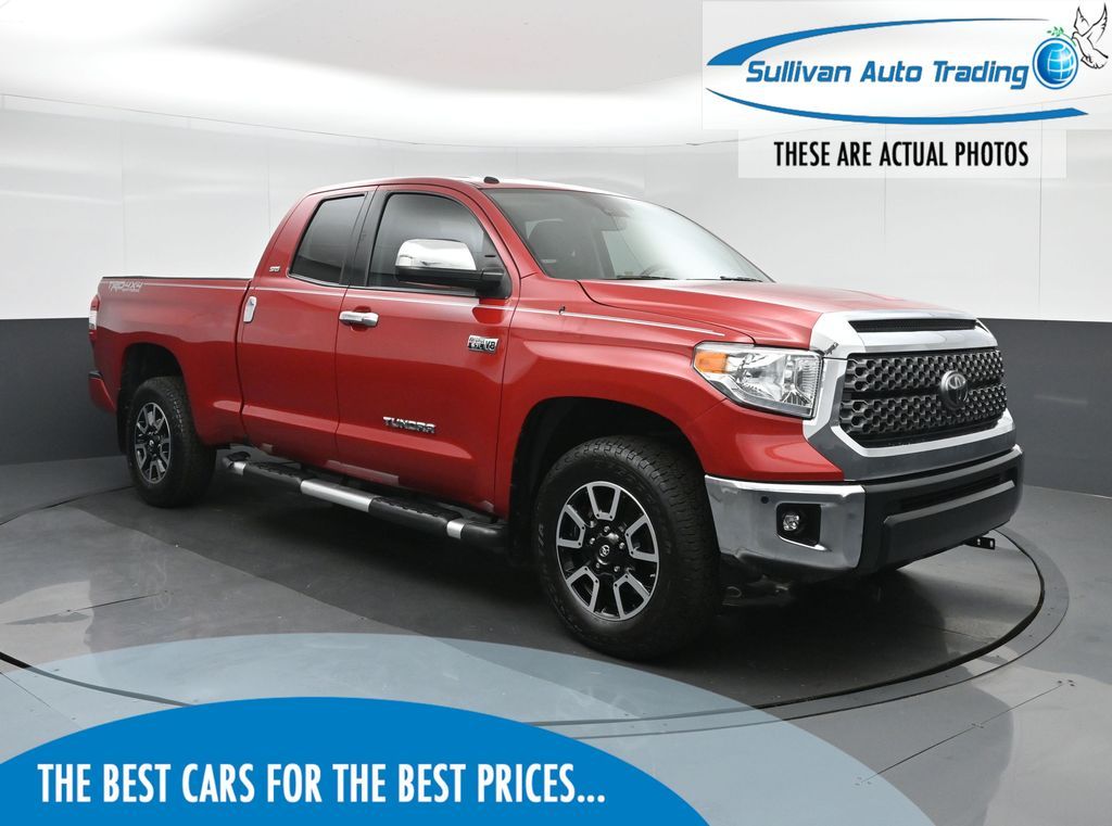 Barcelona Red Metallic 2018 Toyota Tundra Pickup Truck Four-Wheel Drive 6-Speed Automatic Overdrive