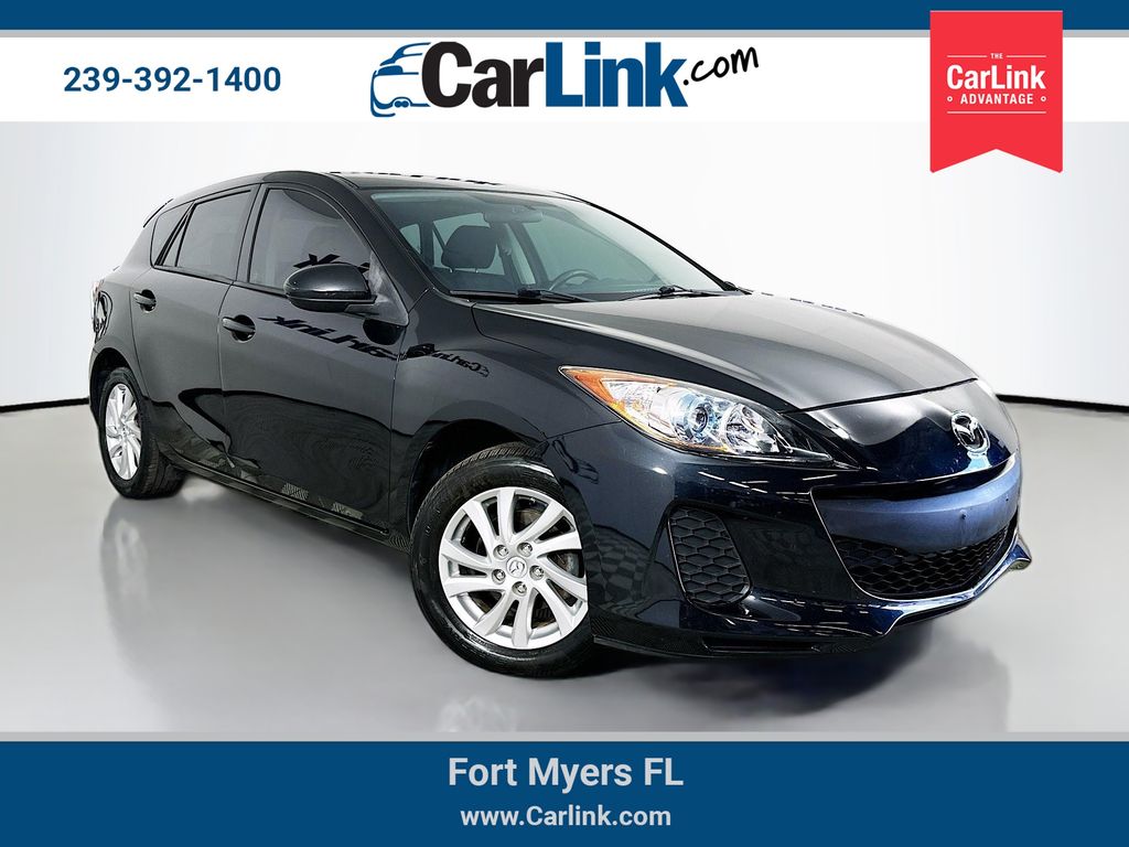 Black Mica 2012 Mazda MAZDA3 i Touring Hatchback Hatchback Front-Wheel Drive 6-Speed Automatic