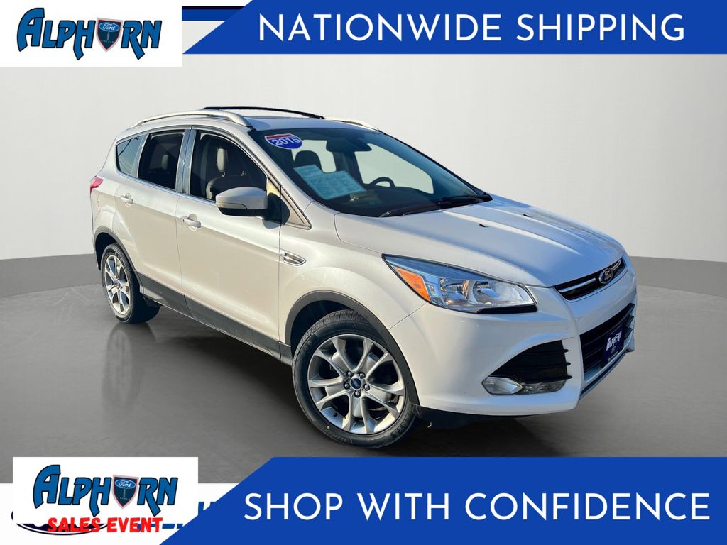 White 2015 Ford Escape Titanium AWD SUV / Crossover All-Wheel Drive 6-Speed Automatic