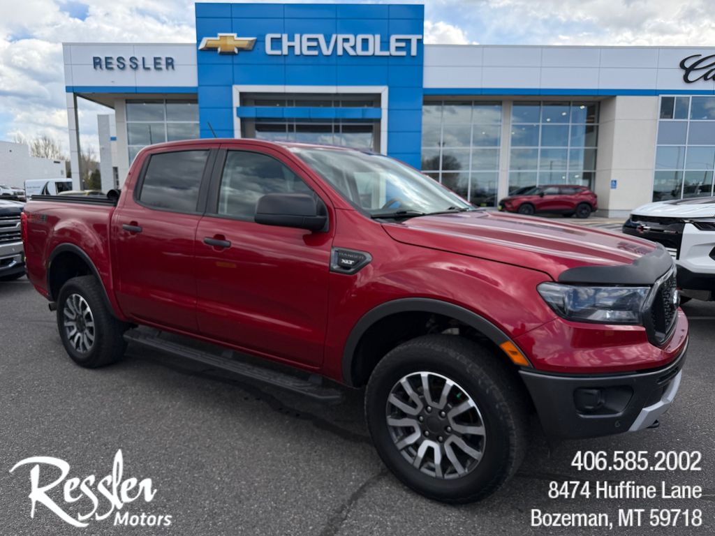 Red 2020 Ford Ranger Pickup Truck Four-Wheel Drive Automatic