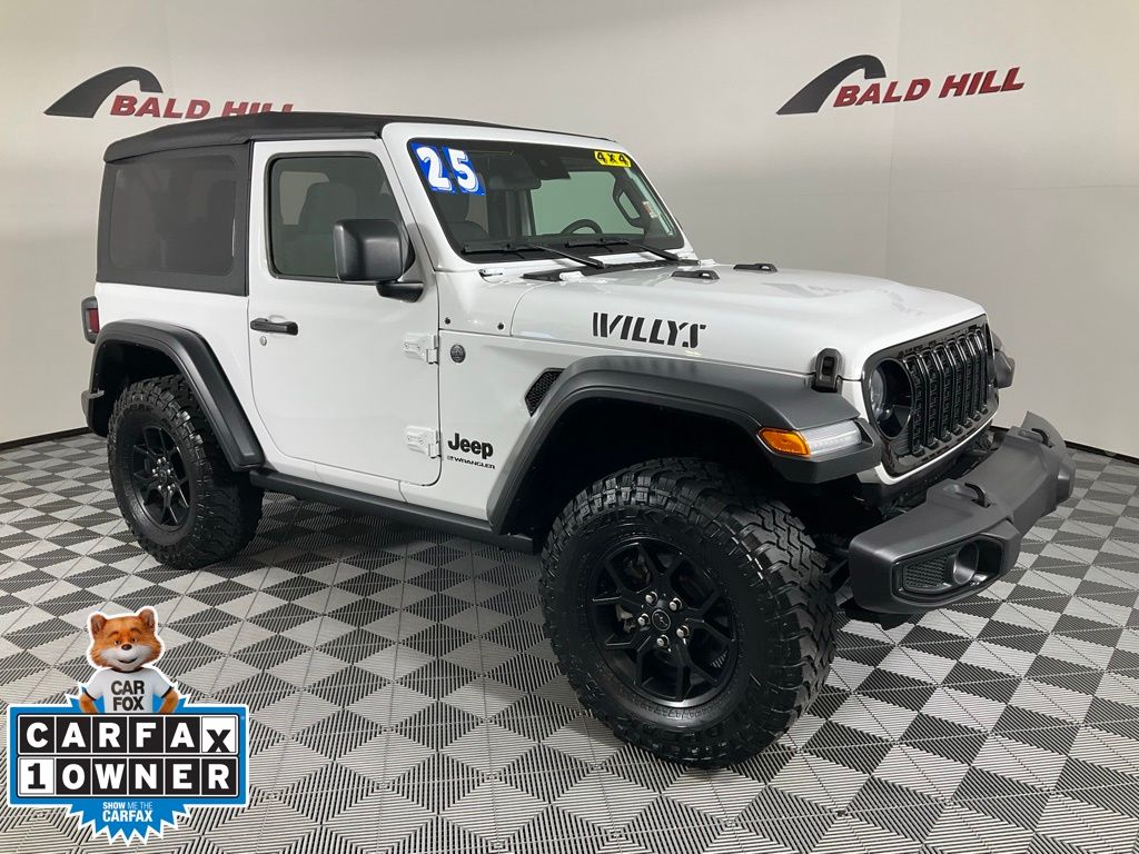 Bright White Clearcoat 2025 Jeep Wrangler SUV / Crossover Four-Wheel Drive 8-Speed Automatic