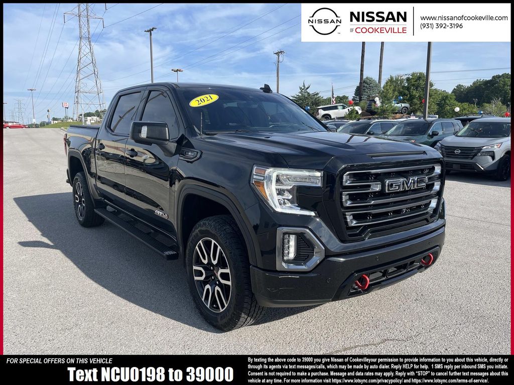 Black (Ebony Twilight Metallic) 2021 GMC Sierra 1500 Pickup Truck Four-Wheel Drive Automatic