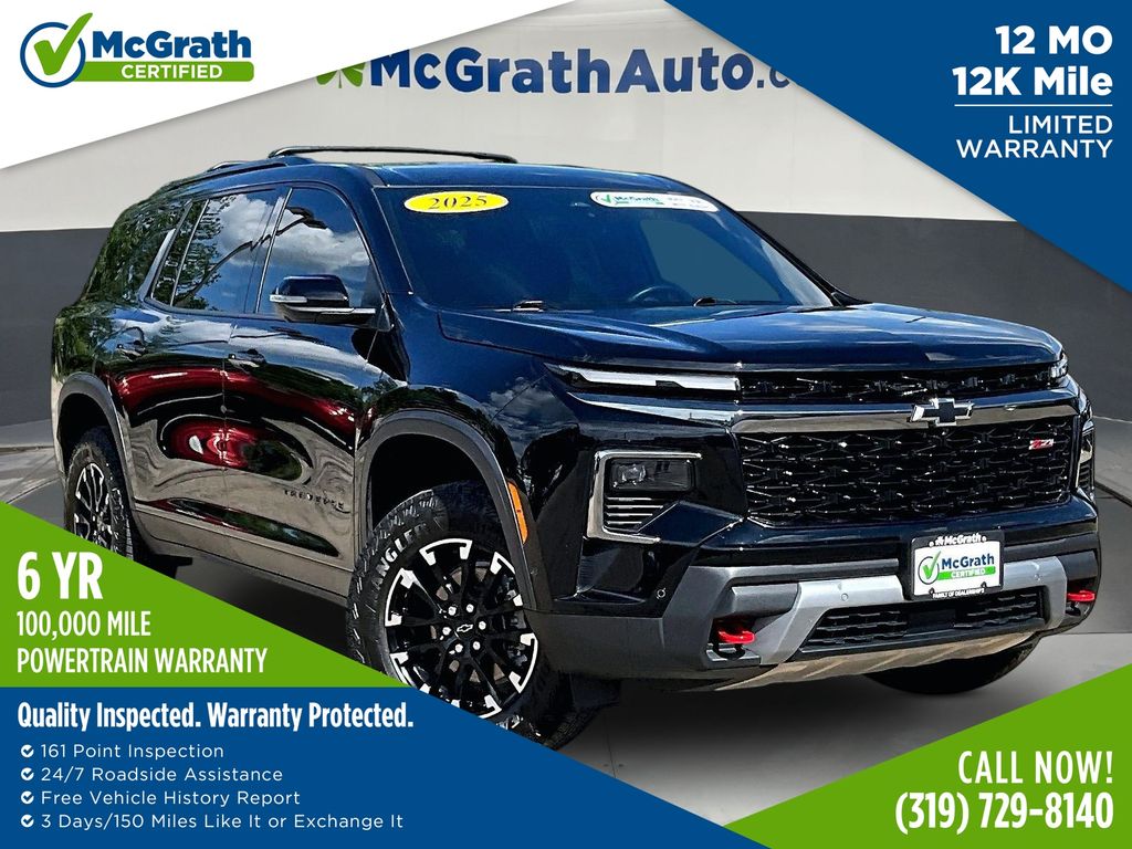 Mosaic Black Metallic 2025 Chevrolet Traverse SUV / Crossover Four-Wheel Drive 8-Speed Automatic